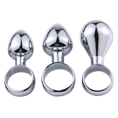 Buttplugs rabatpakke stål - 3 stk