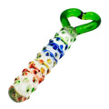 Nubret glasdildo green hearts