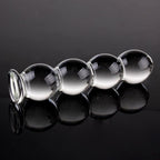 Kugle glasdildo BEAUTY GLASS, 14cm