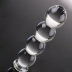 Kugle glasdildo BEAUTY GLASS, 14cm