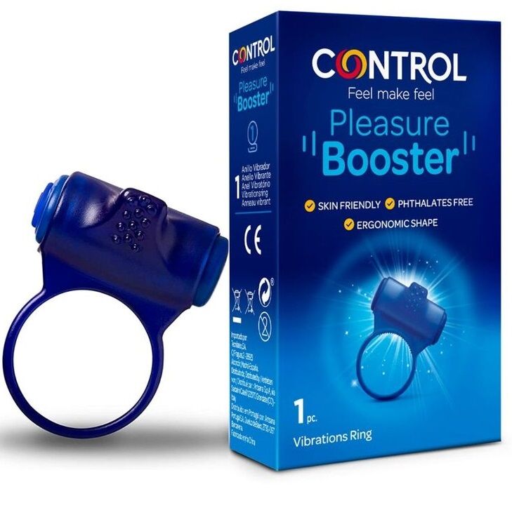 Control pleasure booster vibrerende ring