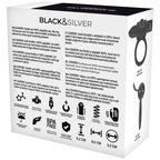 Black &amp; Silver cameron remote control penisring watchme
