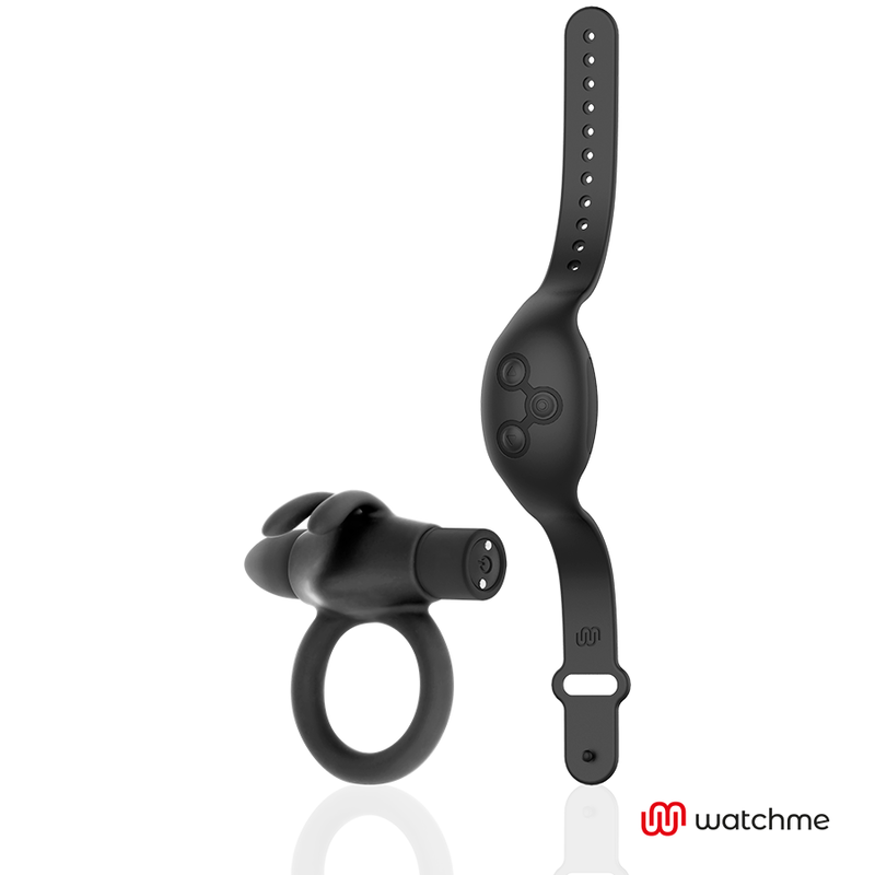 Black &amp; Silver agron remote control penisring watchme
