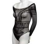 Calex Scandal off the shoulder body suit one size black