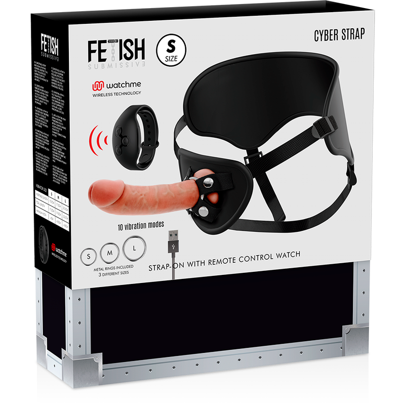 Cyber Strap med dildo watchme S -teknologi