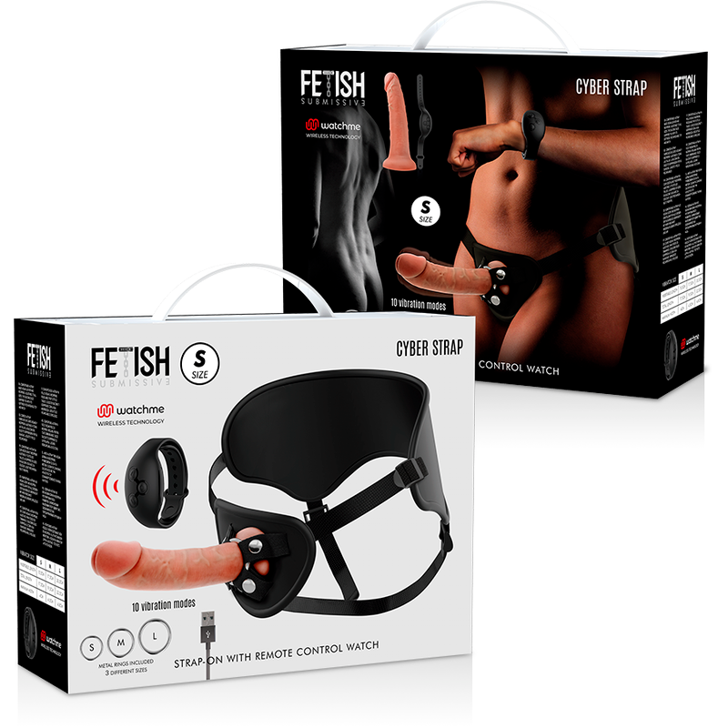 Cyber Strap med dildo watchme S -teknologi