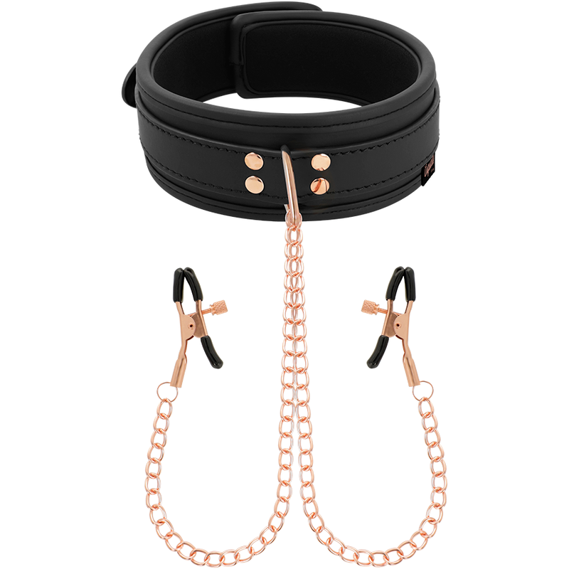 Coquette Chic Desire fantasy collar med nippler klemmer