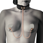 Coquette Chic Desire fantasy collar med nippler klemmer