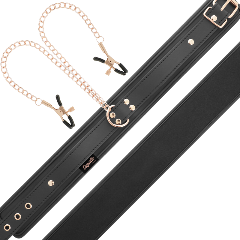 Coquette Chic Desire fantasy collar med nippler klemmer