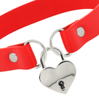 Coquette Chic Desire håndlavede choker hjerte rød
