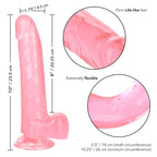 Calex size queen dildo pink 20,3 cm