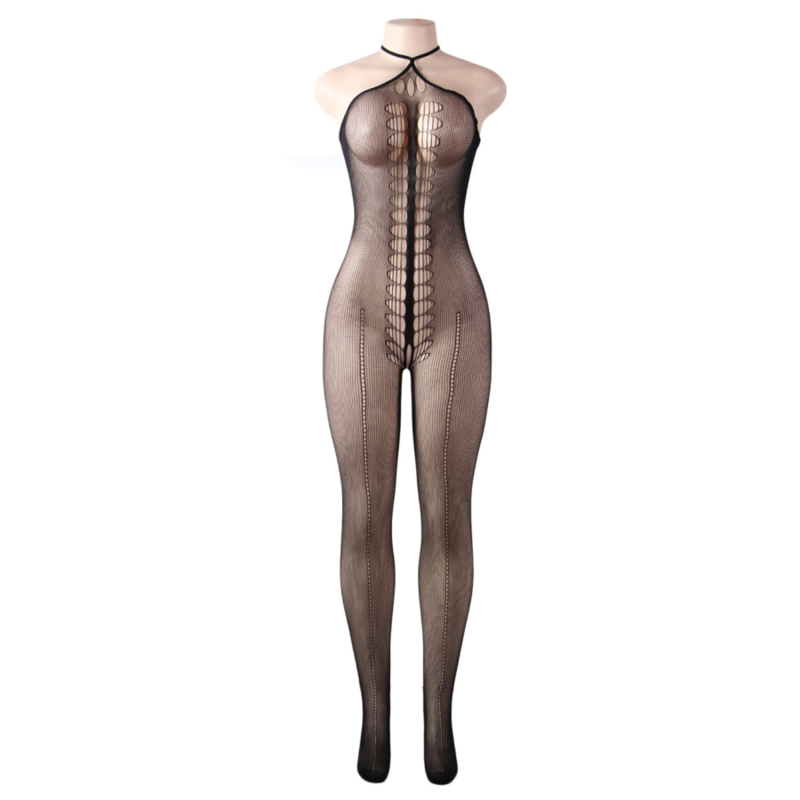Queen Lingerie halterneck bodystocking S/L