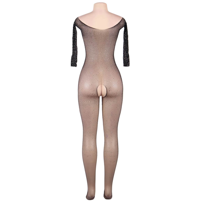 Queen Lingerie fishnet diamant bodystocking S/L
