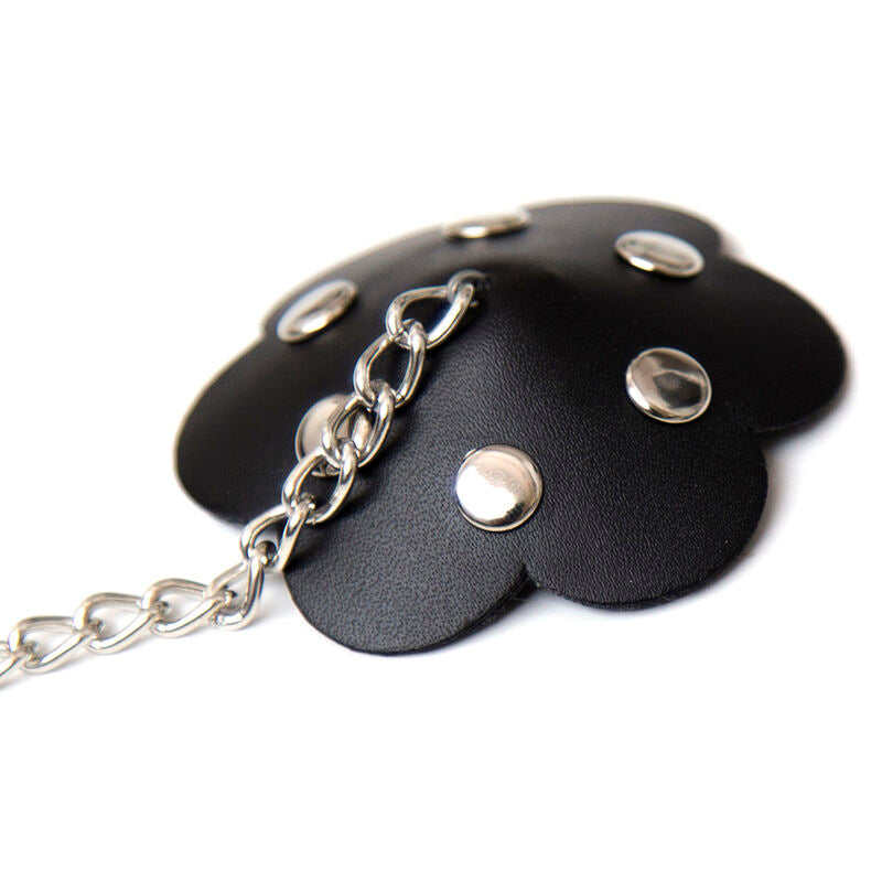 Ohmama fetish kronblade nipple covers and chain