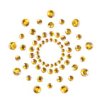 Bijoux Mimi gold rhinestone nipplecovers 2 stk 