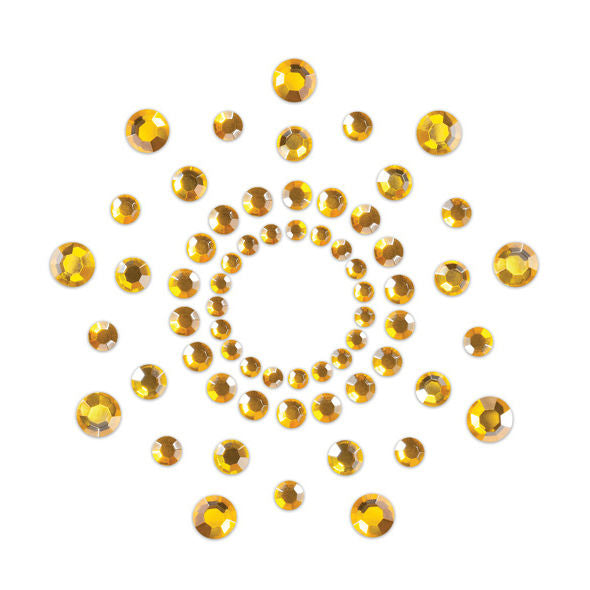 Bijoux Mimi gold rhinestone nipplecovers 2 stk 