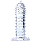 Baile penis sleeve hvid silikone