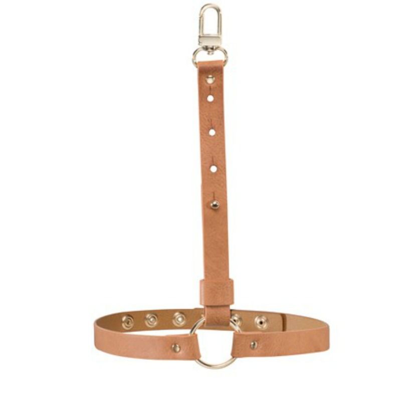 Bijoux Maze brown vegan garter belt for pants/short