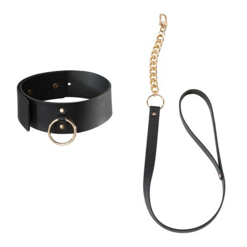 Bijoux Maze labyrint bred choker i sort