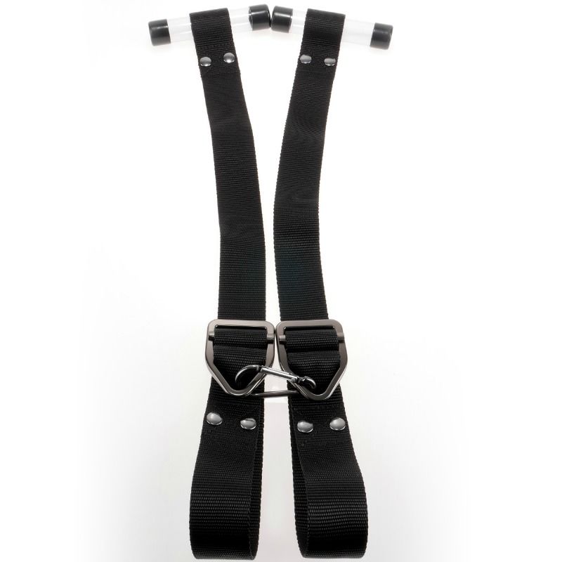 Sir Richards command bondage door cuffs