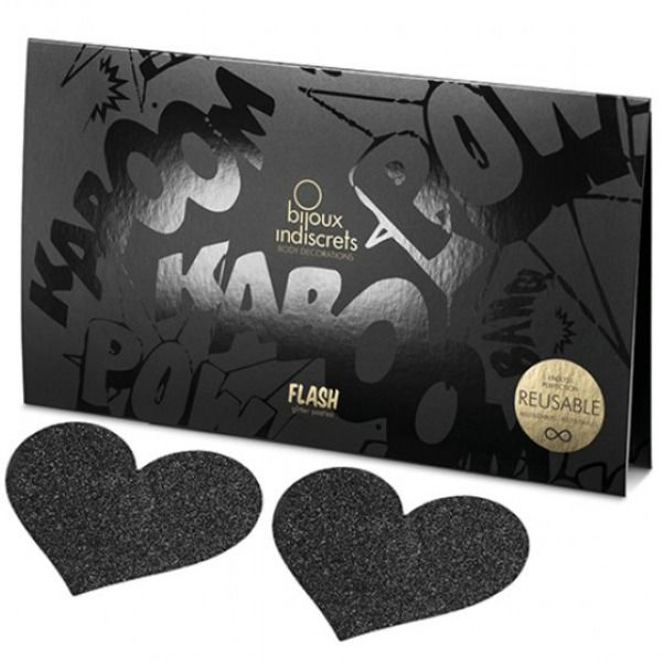 Bijoux Pezoneras heartshaped nipplecovers black