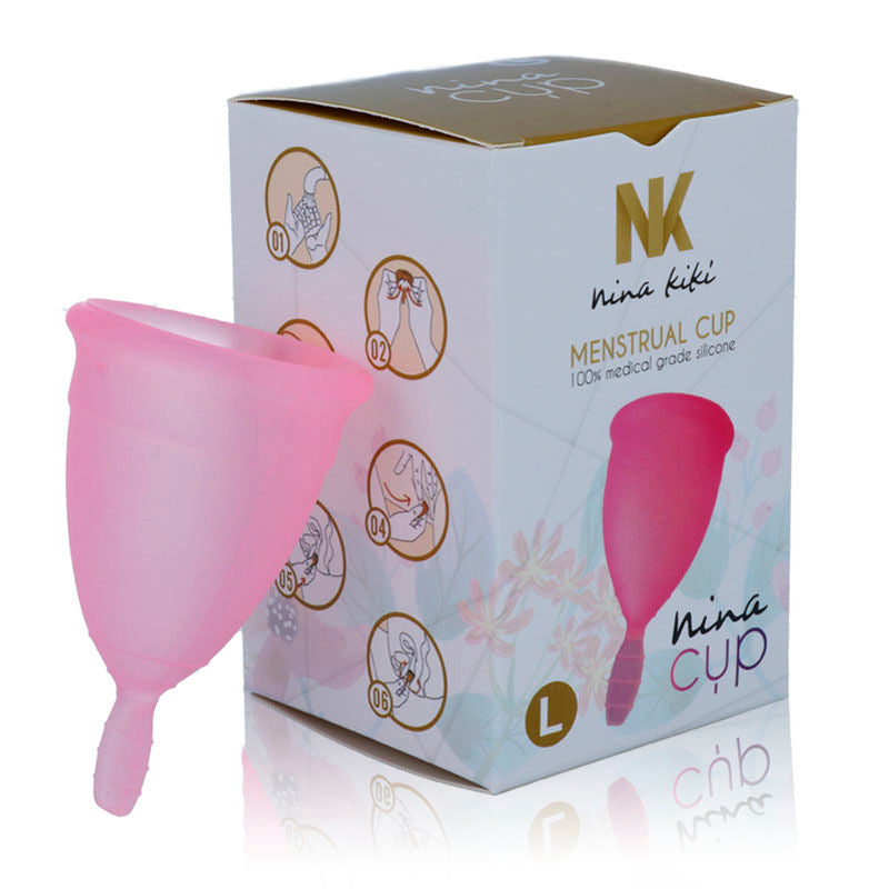 Nina cup menstrual cup size pink L