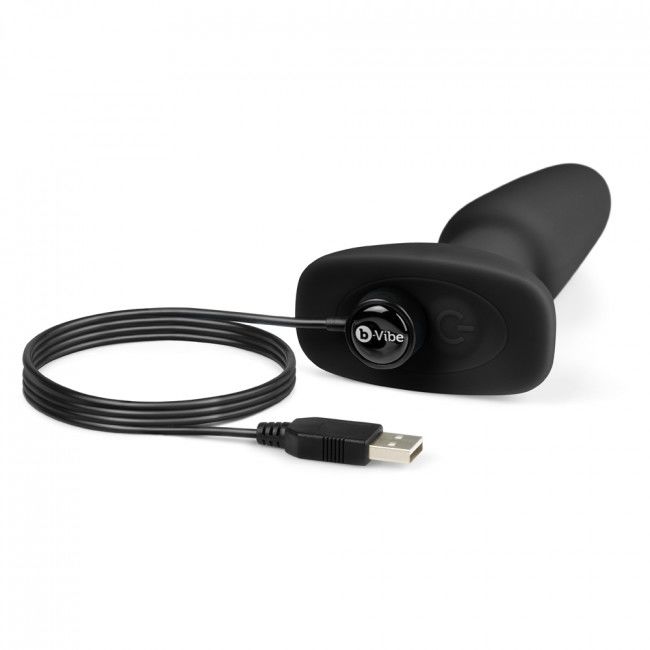 B-Vibe rimming fjernbetjeningplug 2 sort