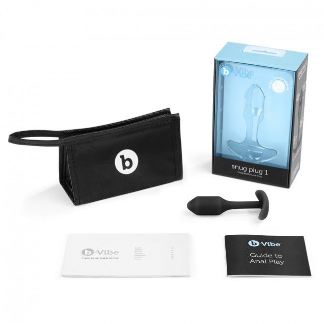 B-Vibe tæt plug 1 sort