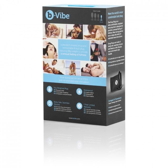 B-Vibe tæt plug 1 sort