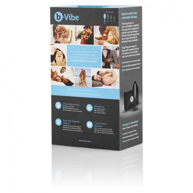 B-Vibe tæt plug 4 sort