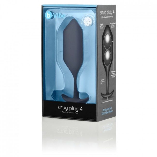 B-Vibe tæt plug 4 sort