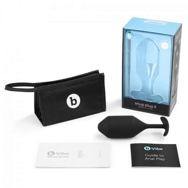 B-Vibe tæt plug 4 sort