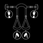 Fetish Submissive åben ben sæt