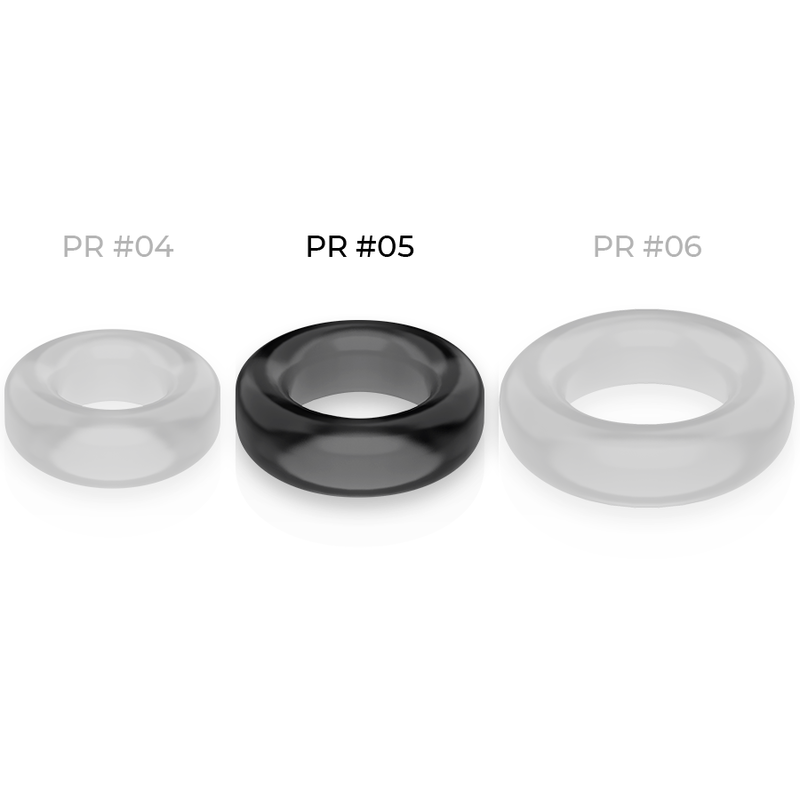 Powering PR05 super fleksibel penisring 4,8 cm sort
