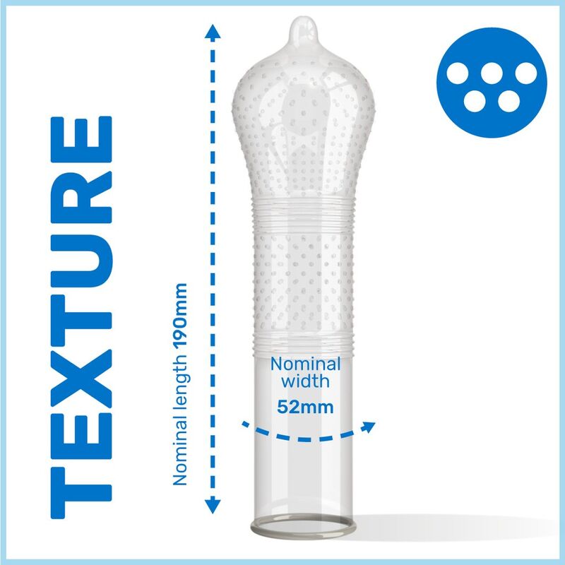 Pasante kondomer points and stars intensitet 144 stk