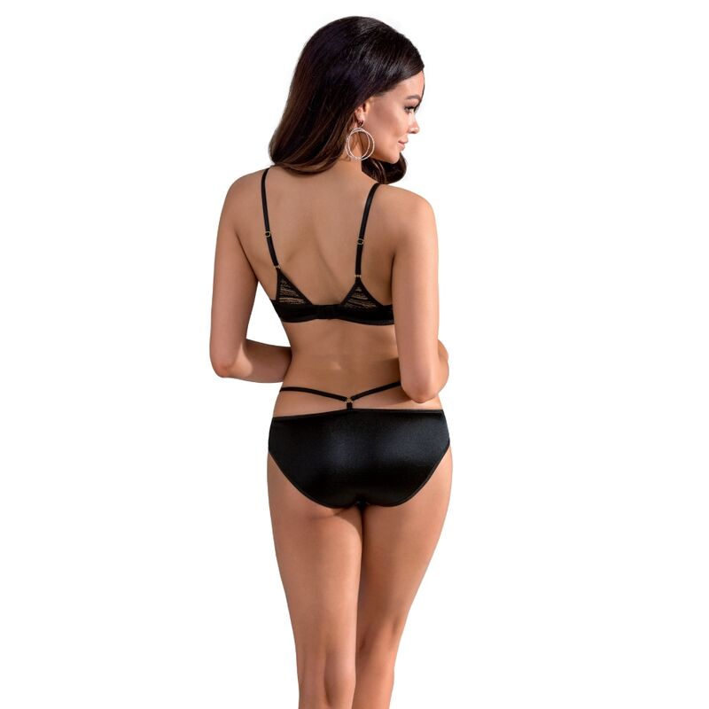 Casmir Lara erotic black undertøjssæt L/XL