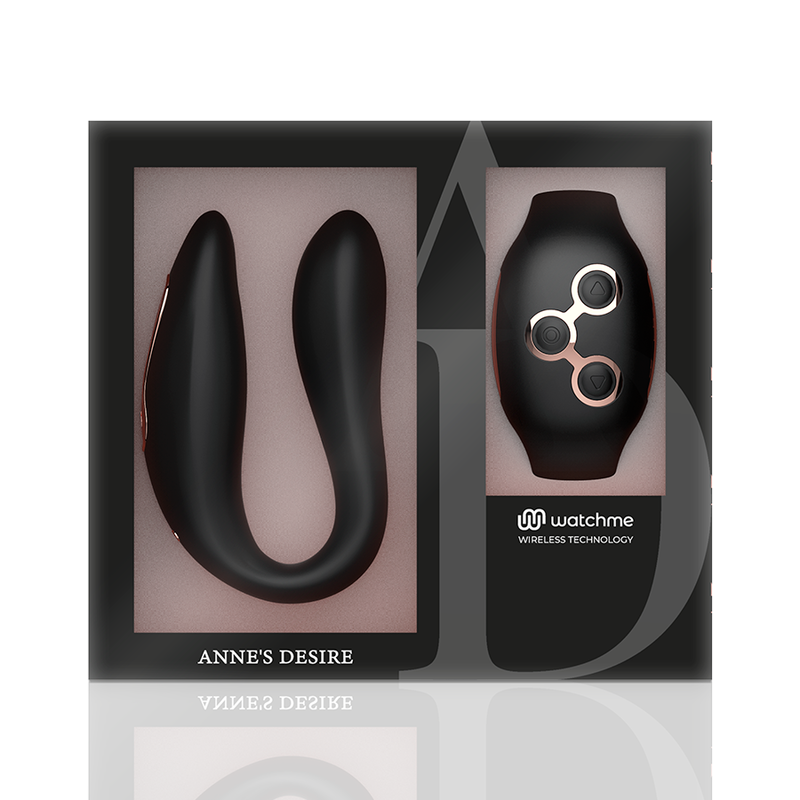 Anne's desire dual pleasure wirless watchme sort/guld