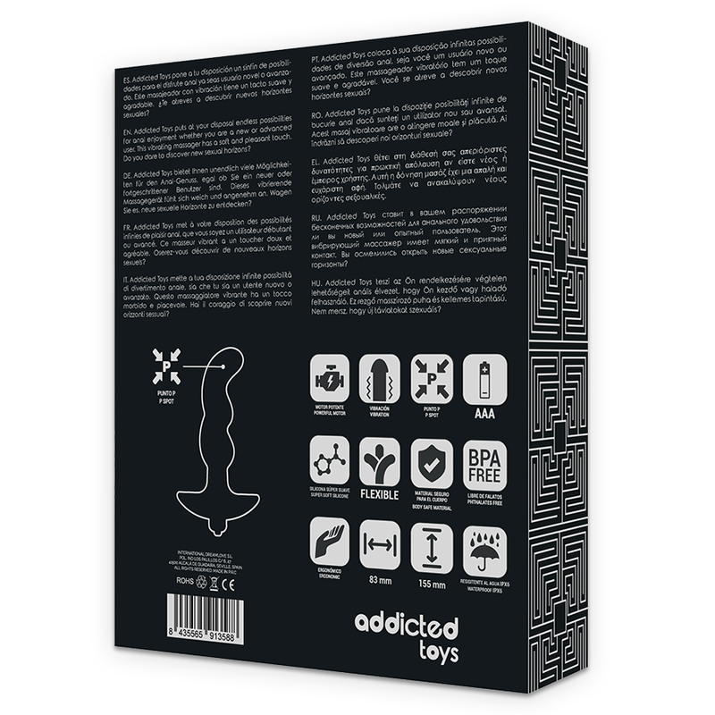 Addicted Toys anal massager med vibration
