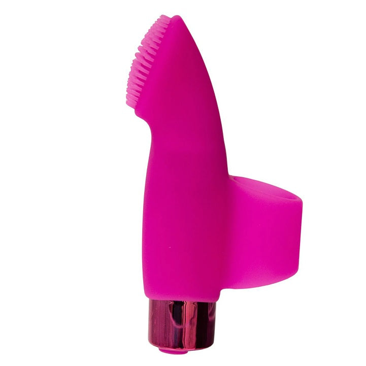 Pink fingervibrator knoppet silikone