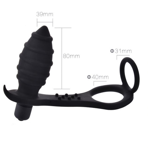 4-i-1 Vibrerende multi anal &amp; penis toy