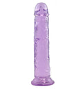 Jelly dildo med sugekop 22cm, lilla