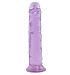 Jelly dildo med sugekop 22cm, lilla