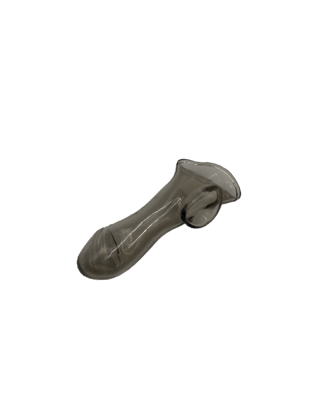Soft sleeve penis, transparent/black  