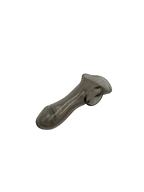 Soft sleeve penis, transparent/black  