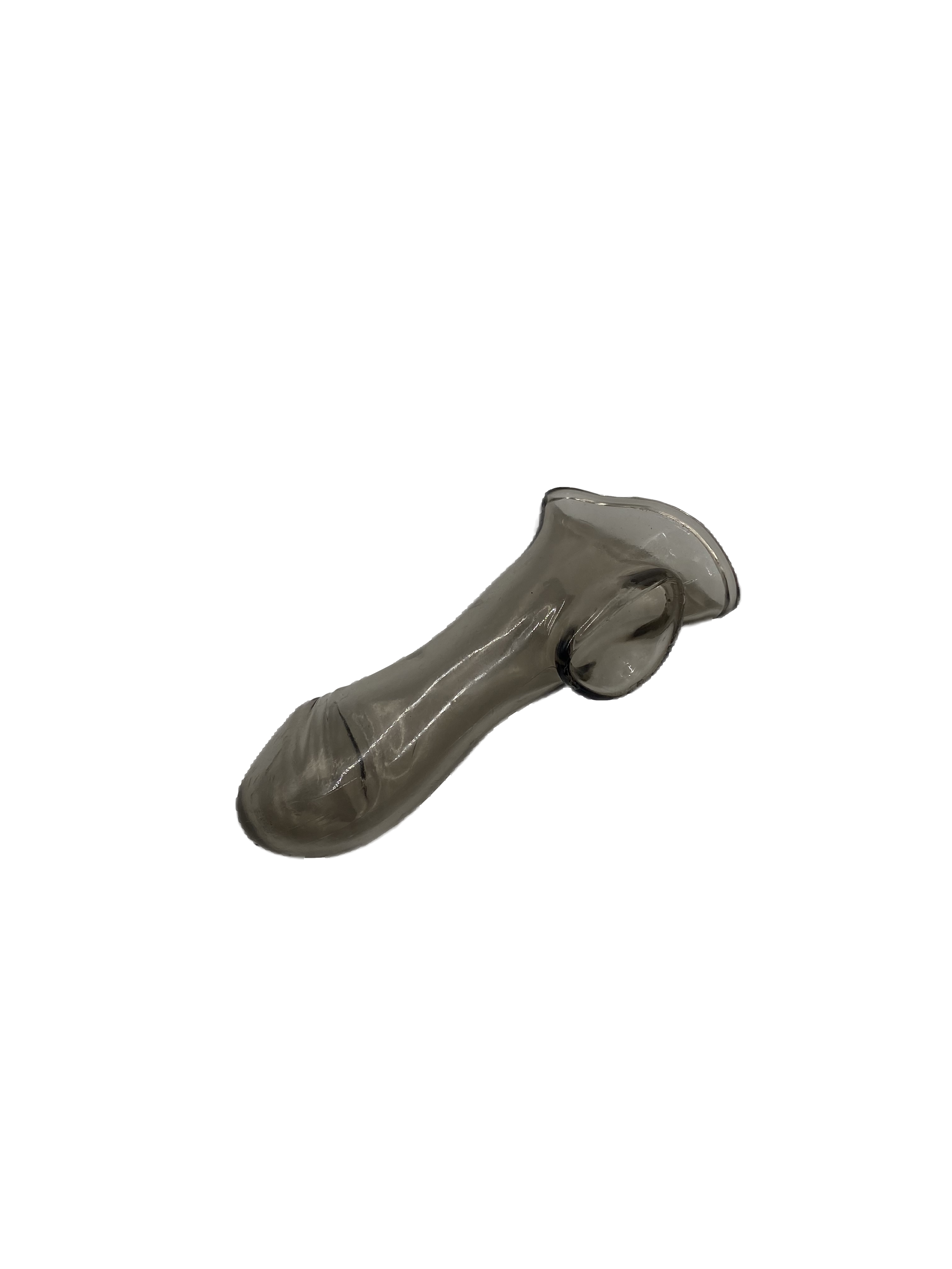 Soft sleeve penis, transparent/black  