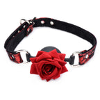 Mouth gag med elegant rosedesign 