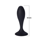 Lille buttplug silikone - sort
