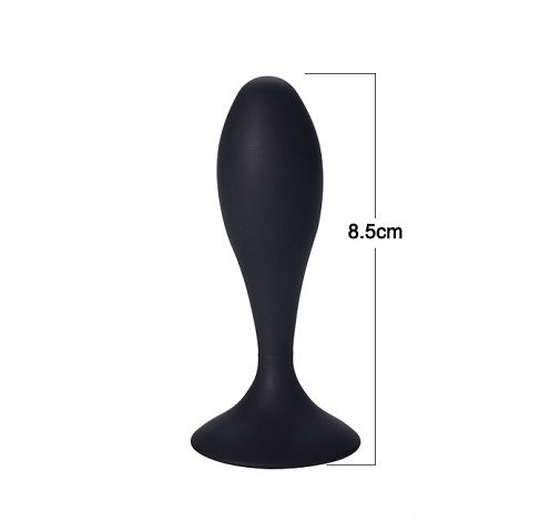 Lille buttplug silikone - sort