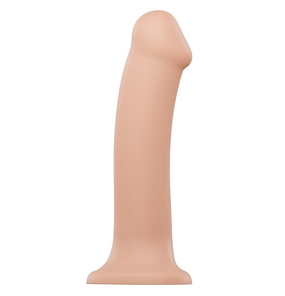 Silikone dildo hjerte-sugekop 19,5cm