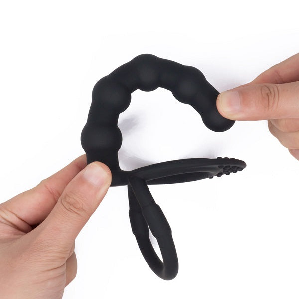 Dobbelt penetration silikone strap-on